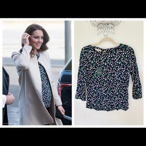 NWT Kate Middleton Hobbs London Rosie Blouse Top
